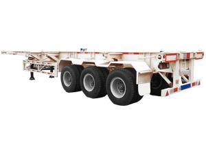Wholesale 20FT Skeleton Container Semi Trailer 60T Tank Container Chassis CE from china suppliers