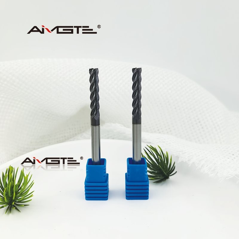 4 Flute Solid Carbide 5mm square cutting end mill Flat Bottom CNC Cutting Tool for Steel Hard Metals