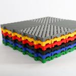 Elastic Interlocking Rubber Flooring Tile For Sport Court Outdoor