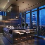 Fire-Resistant Stainless Steel Panels , Silver , For Commercial Kitchen Walls