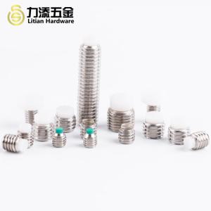 Wholesale DIN915 M4 Stainless Steel Screws With Nylon Tip Grade 10.9 Spheroidizing from china suppliers