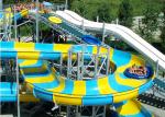 Fiberglass Water Pool Mini Water Park Slide / Amusement Park Slides ISO
