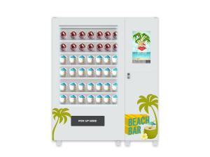 Wholesale Touch Screen Water Coin Fresh Coconut Vending Machine from china suppliers