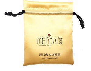Wholesale 7x9cm (2.7x3.5inch) Jewelry Drawstring Pouch Promotional Small Gold Satin Bag With Logo Fabric Drawstring Gift Bags from china suppliers