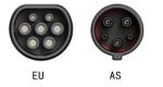 Electric Vehicle New Energy Charger Black L=3/5/10m 3.5kw/7kw/11kw/21kw high