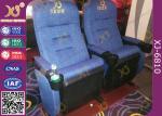 Fabric Upholstery Soft Padded Stadium Theater Seating With OEM Logo Sew On Back