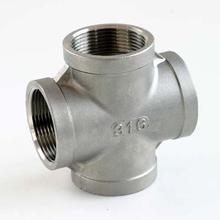 Wholesale 316 304 Equal Female Threaded Pipe Fitting Stainless Steel Cross from china suppliers