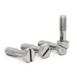 Industrial Grade 304 Stainless Steel Fine Threaded Slotted Hex Bolts Length 1mm