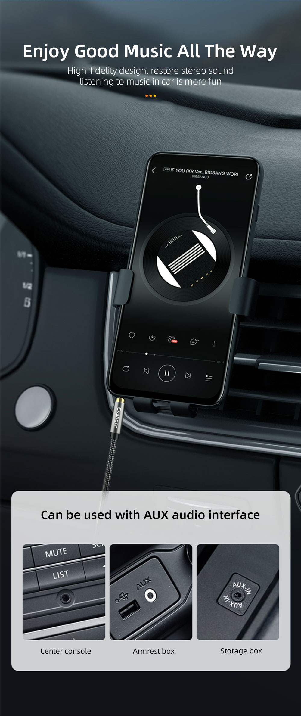 3.5mm AUX Cable Elbow Male To Male Audio Jack Cable 90 Degree