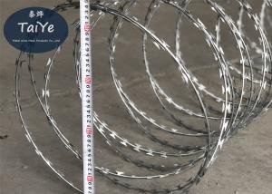 Wholesale Heavy Galvanized Razor Blade Fencing Coil Diameter 450mm Military Razor Barbed Tape from china suppliers