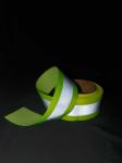 Green Reflective Elastic Tape For Clothing Webbing Strap For Safety 5cmx50m