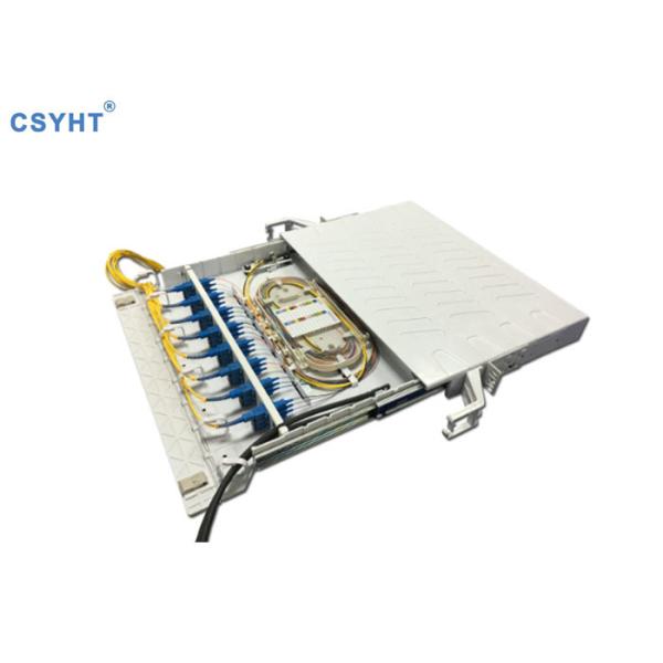 Fiber Optic FTTB FTTX Abs 19" 1U Sliding Patch Panel