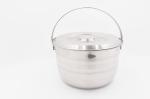 15,18,21,24,27cm 5pcs Stainless steel basin lid round shape stewed pot soup