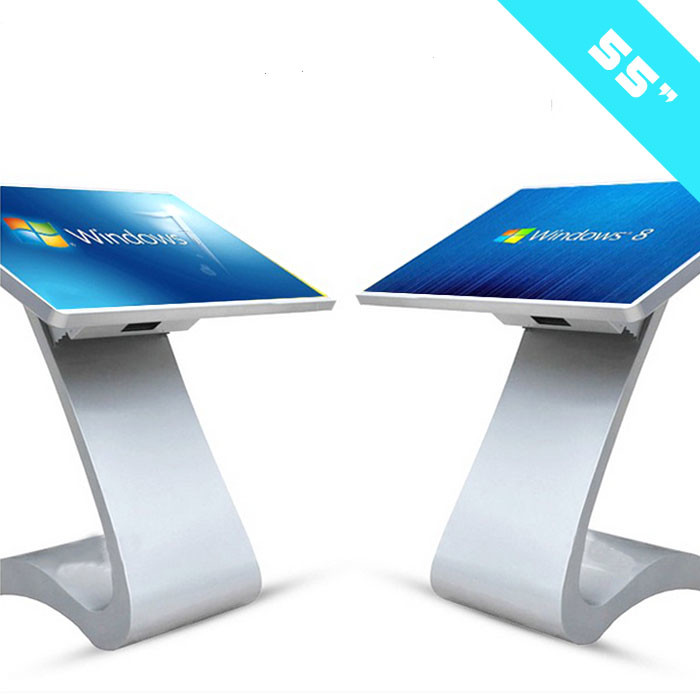 55" Professional Full Color HD LCD TV Interactive Touch Table Display I7 CPU And 500cd/M2