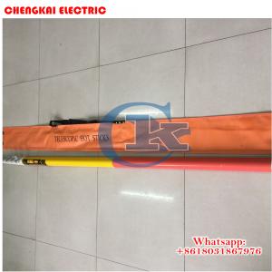 China locking triangle high voltage fiberglass electric telescopic operating rod hot stick on sale