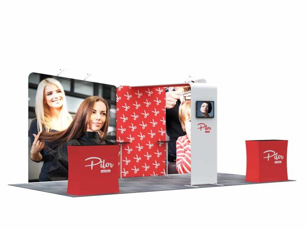 Fire Resistance Trade Show Booth Displays Washable Easy Set Up Combination