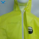 Fully Closed ISO Hooded Disposable Coveralls Without Face Mask For OEM Chemical