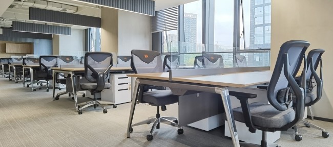 Fabric Upholstery Office Chair Adjustable Backrest Mesh Computer Task Chairs
