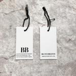 Luxury Custom Logo Clothing Tags With Your Own Logo Foil Printing/Private Swing