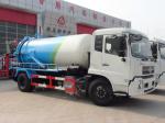 8000 Liters Special Purpose Truck Dongfeng Jet Vacuum Suction Sewage Tanker
