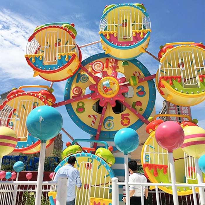 6 Cabins Rotating Amusement Park Ferris Wheel With Galvanized Steel Material