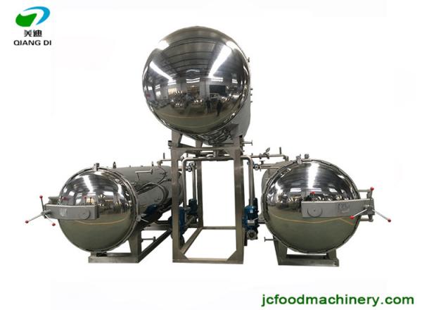 Quality industrial semi-automatic electric autoclave sterilizer machine for bottles/pouches/bags/canned food for sale