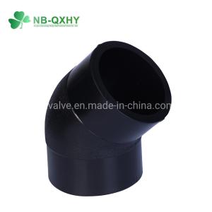 Wholesale DIN Standard HDPE Socket 45 Degree Elbow Buttfusion Fittings for Welding Connection from china suppliers