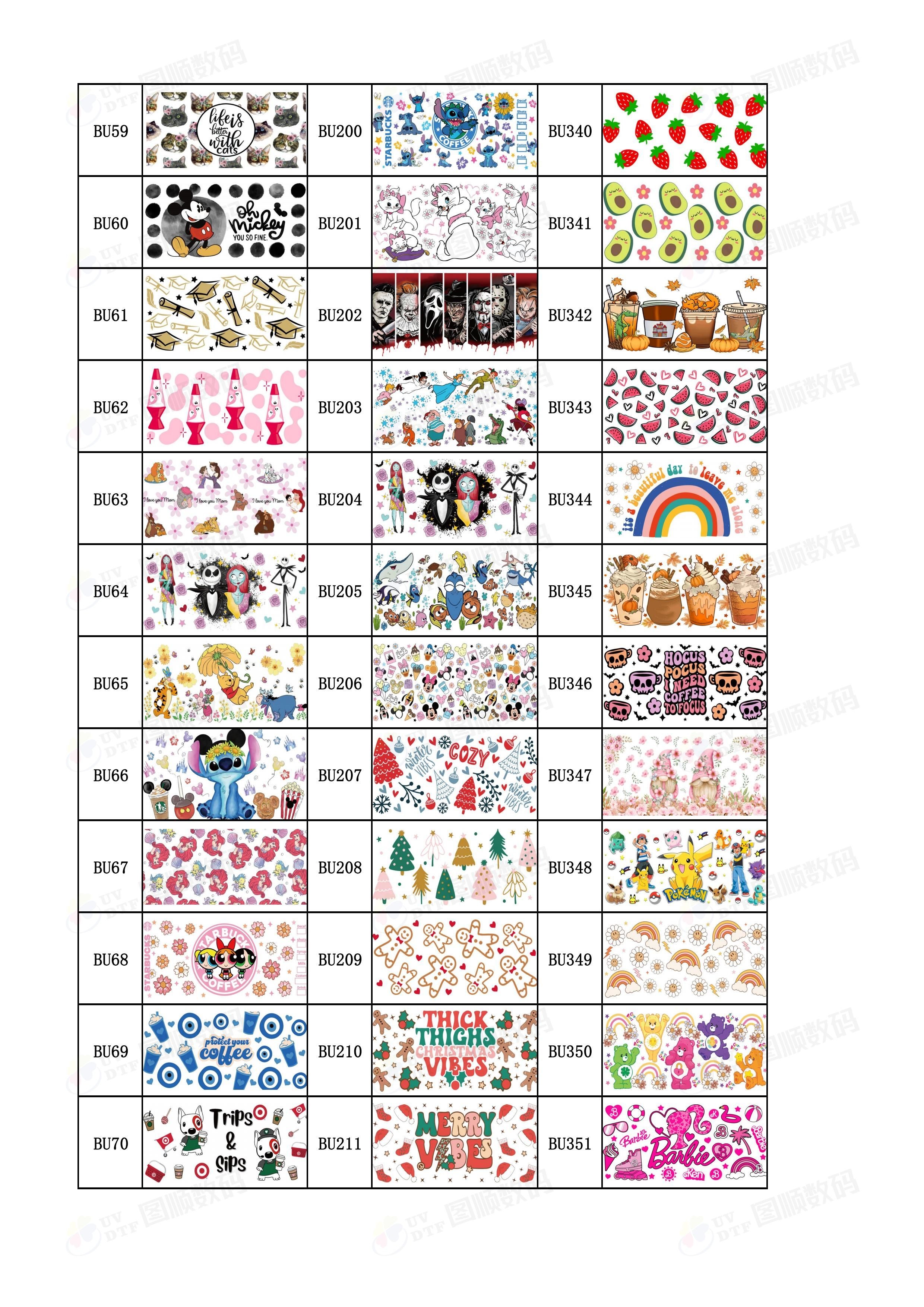 Self Adhesive 0.1mm 3D UV Transfer Labels UV DTF Vinyl 16OZ