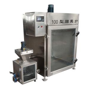 Wholesale 100kg Batch Meat Smoking Machine 30kw Industrial Fish Smoking Machine from china suppliers