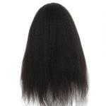 Customized Sew In Lace Front Human Hair Wigs Indian Yaki Straight Hair