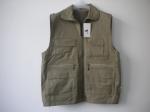 winter vest, polarfleece lining vest, warm vest, khaki, S-3XL
