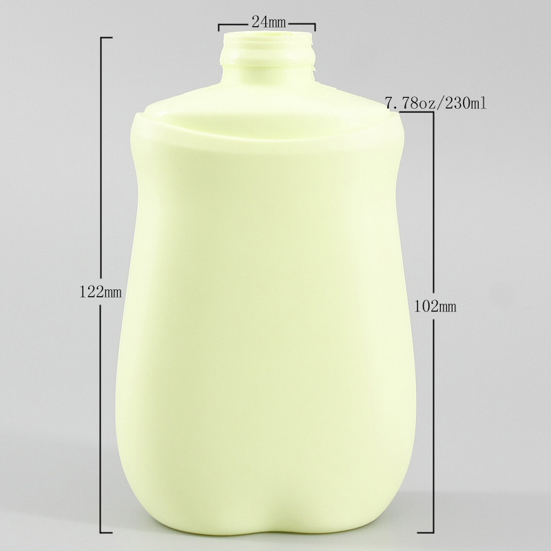 7.78oz/230ml HDPE Baby Cream Bottle Flip Top Cap Body Lotion Emollient Cream Cosmetic Bottle Customized Plastic Bottle