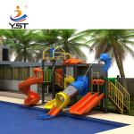 Powder Coated LLDPE Water Park Playground Equipment Anti Aging