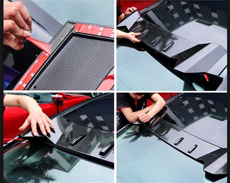 Sport Style Roof Spoiler Air Diffuser for 2016 2018 HONDA CIVIC Sedan