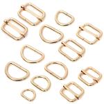 Square Antioxidant Metal D Rings Gold Tearproof Rustproof For Luggage Belts