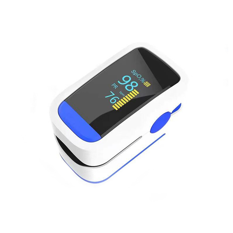 Finger Clip Pulse Oximeter Display Four Color OLED SpO2 Measurement Range 70%-100%