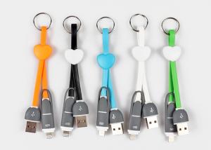 China Aluminum Shell Usb Extension Power Cable 2 In 1 Lingtning Micro 25cm Length on sale