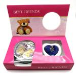Friend Series Color Box Love Pearl Necklace Gift Box With Fashion Cage Pendant