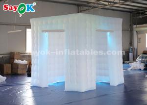 Wholesale Inflatable Party Tent 2 Doors Inflatable Photo Booth White Durable Oxford For Wedding Party Rental from china suppliers