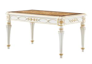 Wholesale European Elegant Veneer High Gloss Solid Wood Dining Table Set from china suppliers