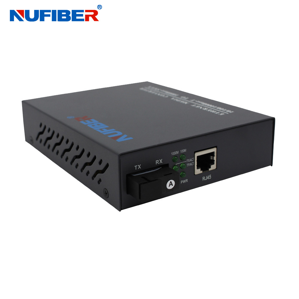 Gigabit Internal Optic Media Converter 10/100/1000M Fiber to RJ45 Converter Duplex SM 1310nm Internal Power Supply