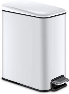 Wholesale 15 L Indoor Trash Can Stainless Steel Dustbin Foot Pedal Cleaning Equipment from china suppliers