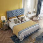 New Model Cushion King Size Wooden Modern Bed