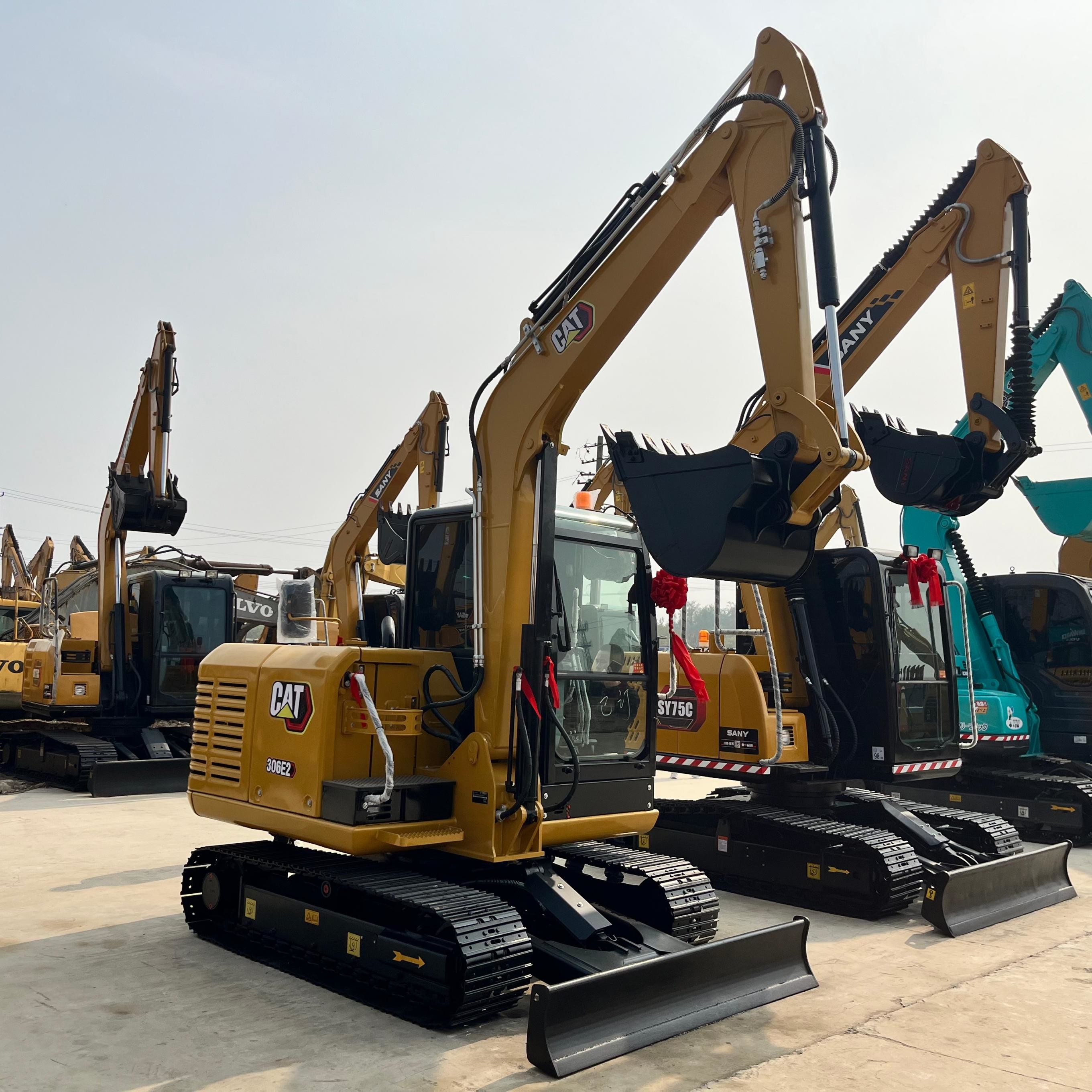 6ton Secondhand Cat 306E2 Crawler Digger Machine Used Medium Caterpillar Excavator