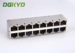 Cat6 RJ45 Magnetics jack 1000 base T RJ45 Shielded Connector 2x4 dual deck 8