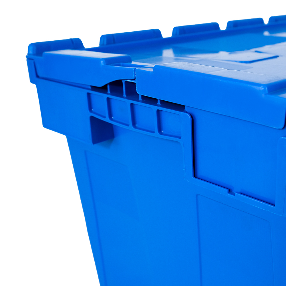 Nested Plastic Container Logistic Nesting PP Plastic Box with Lid Customized Color
