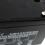 Sturdy ABS Container Leoch Battery DJW12-9.0 12V9Ah for UPS Machine Room Power