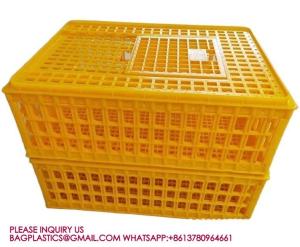 Wholesale Plastic Poultry Transport Cage Transport Box Transportation Crate Chicken, Duck, Goose Cage from china suppliers