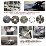 6 Inch Laser Welded Crack Chaser Tuck Point Diamond V Groove Cutting Blade For