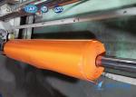 Fireproof 0.8mm Orange Silicone Coated Fiberglass Aging Resistance For Subway